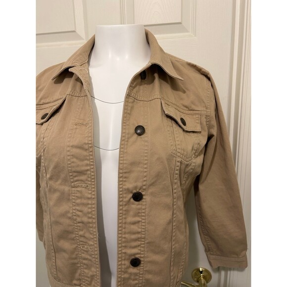 Chaps Tan womens Cropped Jacket - Picture 2 of 12